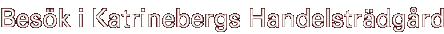 Bes�k i Katrinebergs Handelstr�dg�rd