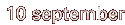 10 september